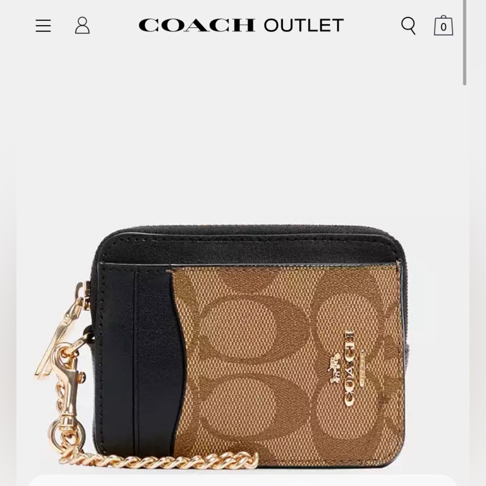 COACH ZIP UP WALLET